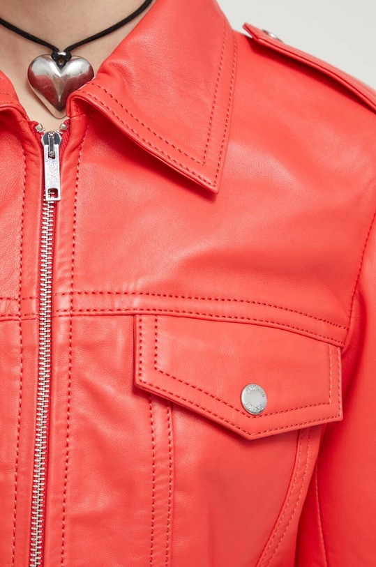 Moschino Jeans bőrdzseki 3701.3716 piros