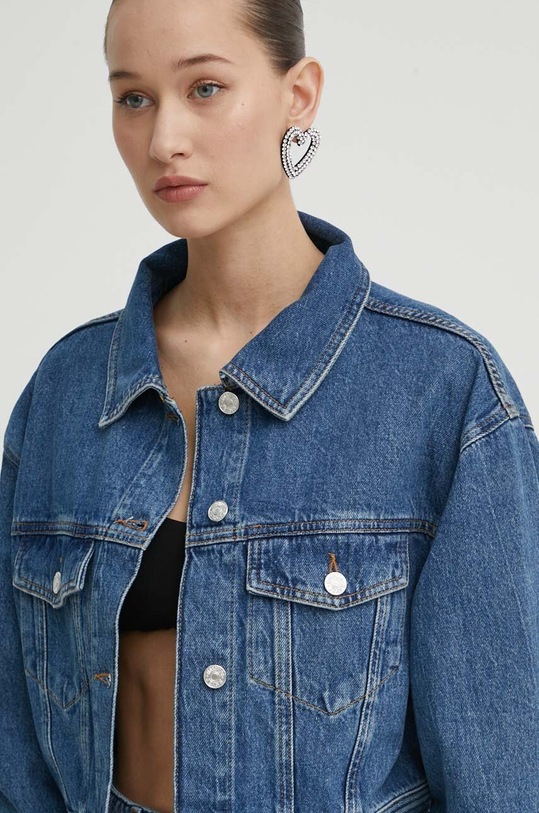Odzież Moschino Jeans kurtka jeansowa 0502.3735 niebieski