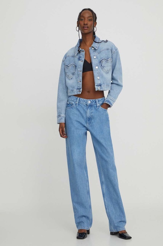 Τζιν μπουφάν Moschino Jeans 0505.3739 μπλε SS24