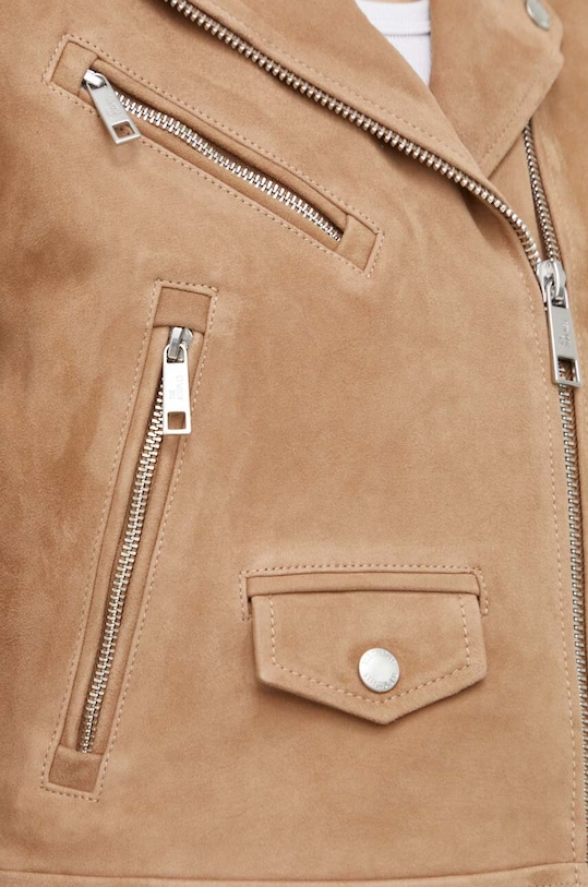 Rokerica od brušene kože The Kooples FCUI28003K