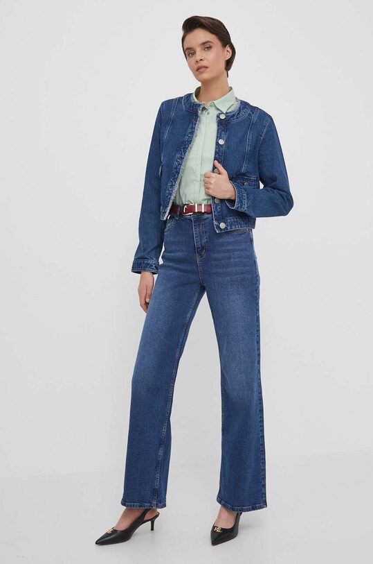 Рубашка United Colors of Benetton 25F8DN05L голубой SS24