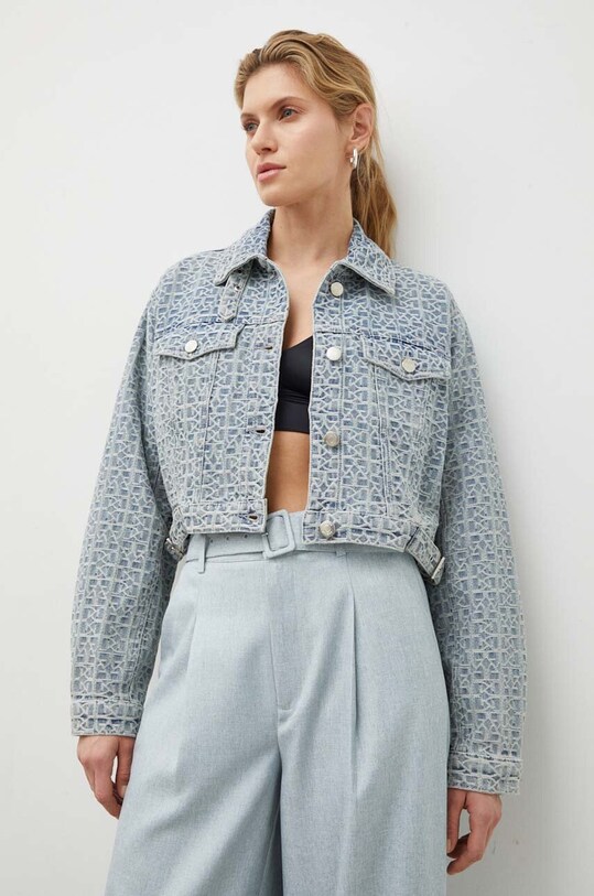 Gestuz geacă din denim necaptusit albastru 10908697