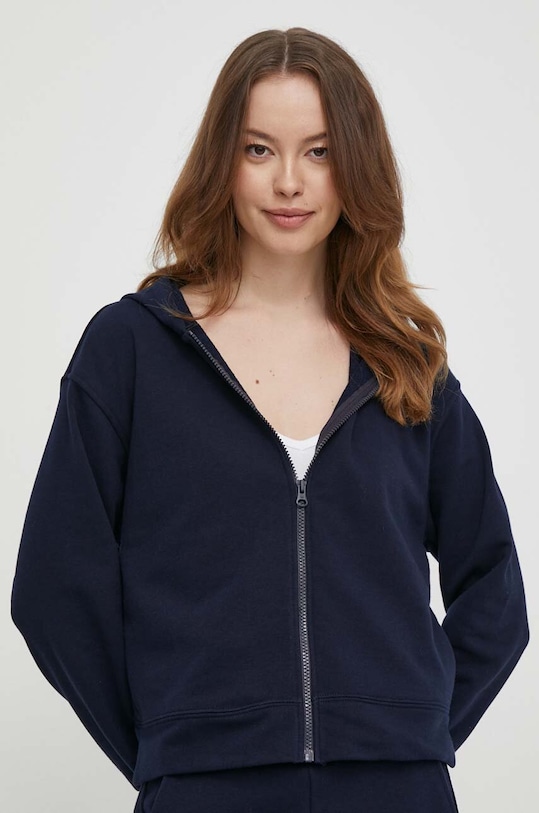 Μπλούζα United Colors of Benetton χωρίς κουκούλα σκούρο μπλε 31NB3M05S