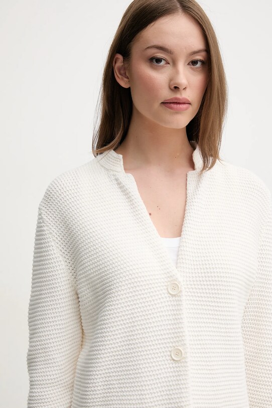 Хлопковый кардиган United Colors of Benetton бежевый 1494D6833
