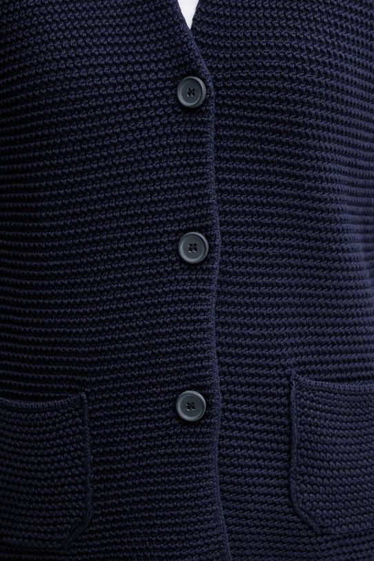 United Colors of Benetton cardigan din bumbac 1494D6833 bleumarin