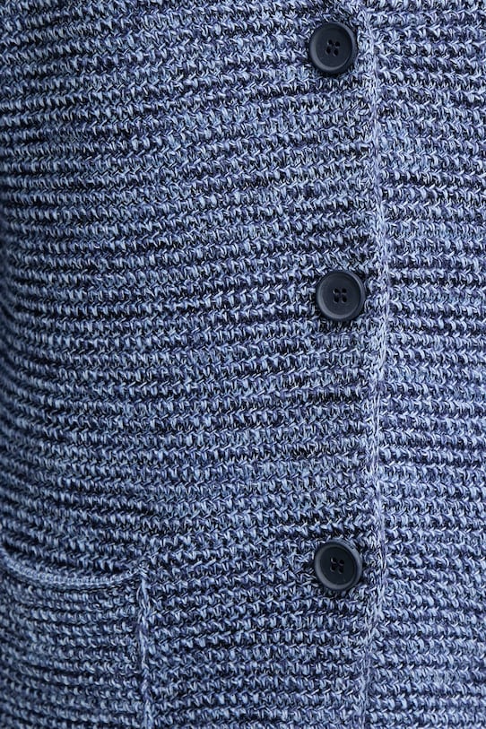 United Colors of Benetton cardigan din bumbac 1494D6833 bleumarin