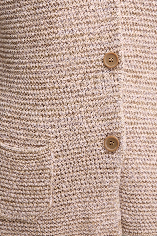 Бавовняний кардиган United Colors of Benetton 1494D6833 бежевий