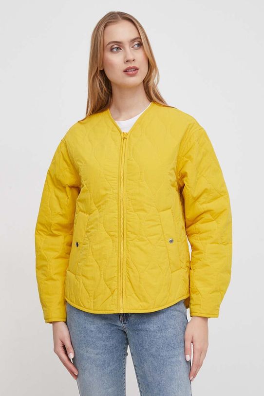 Jakna United Colors of Benetton Planet friendly zlatna 24EXDN058
