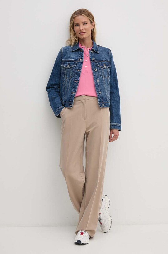 United Colors of Benetton kurtka jeansowa 21TBDN00N niebieski SS25