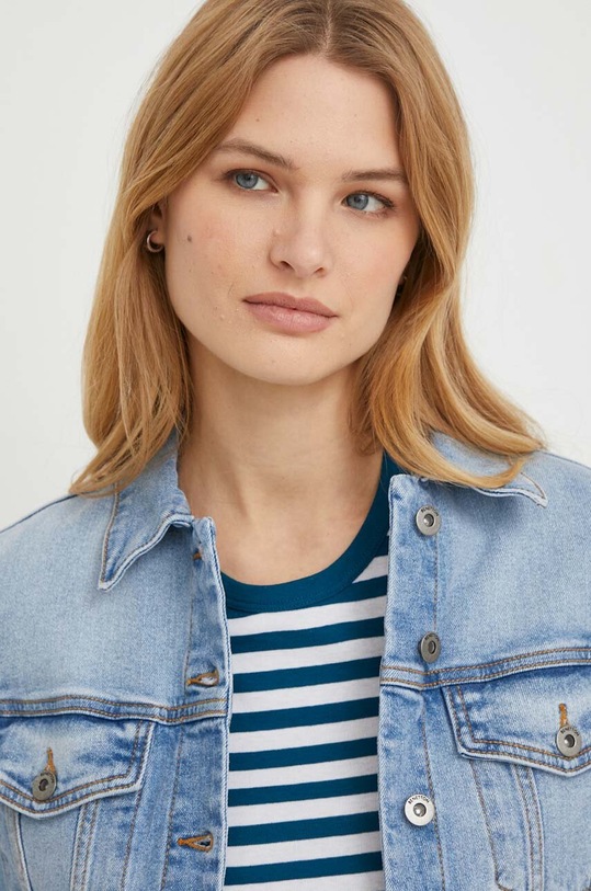 United Colors of Benetton geaca jeans albastru 21TBDN00N