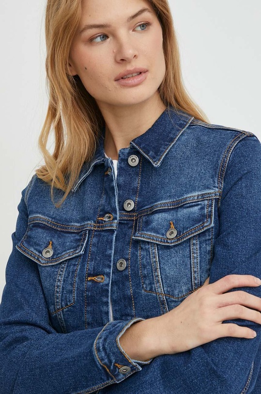 United Colors of Benetton geaca jeans bleumarin 21TBDN00N