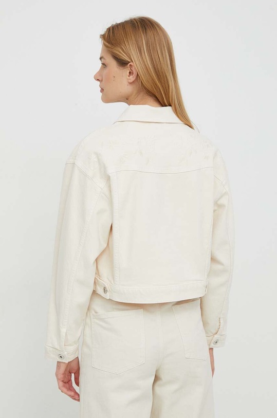 Îmbrăcăminte United Colors of Benetton geacă din denim 25Z2DN05C bej