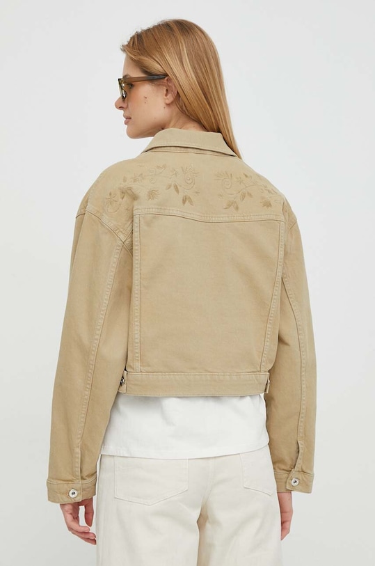 Oblečenie Rifľová bunda United Colors of Benetton 25Z2DN05C béžová