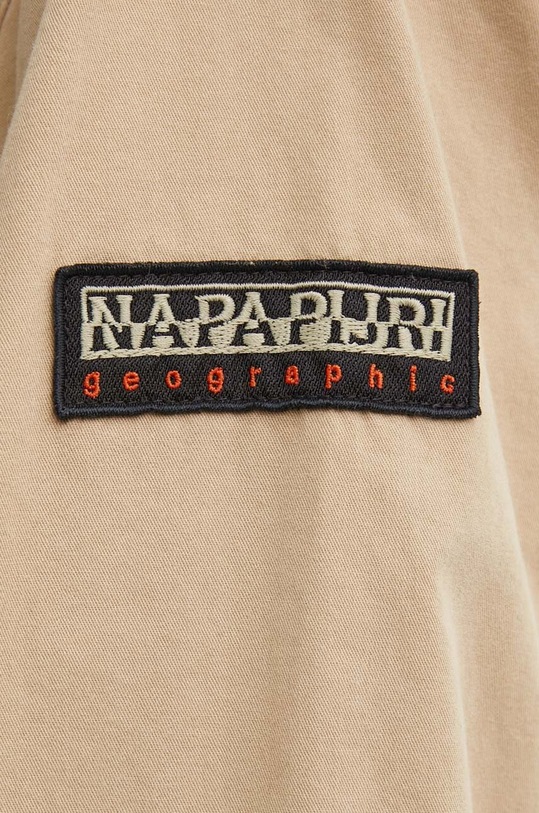 Napapijri koszula bawełniana A-Boyd beżowy NP0A4HO8N1E1