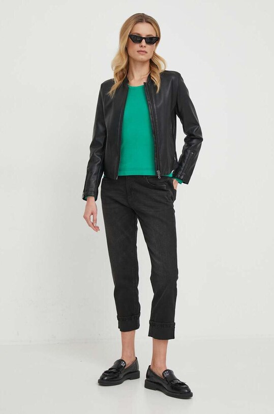 Яке Sisley 2WBDLN03R черен SS24