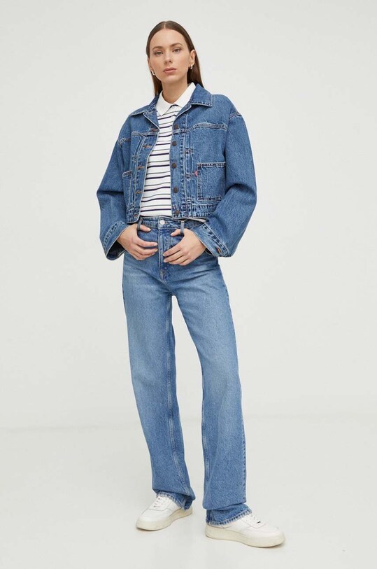 Levi's kurtka jeansowa A7438 niebieski SS24