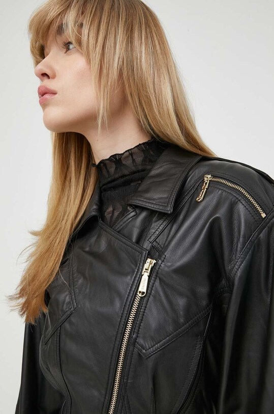 Δερμάτινο jacket Blugirl Blumarine μαύρο RA4066.P0356