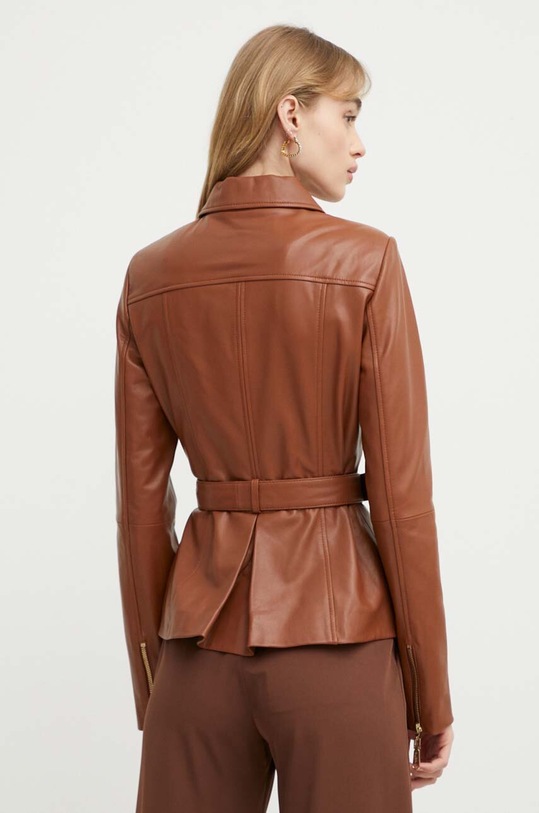 Odzież Blugirl Blumarine kurtka skórzana RA4067.P0356 brązowy