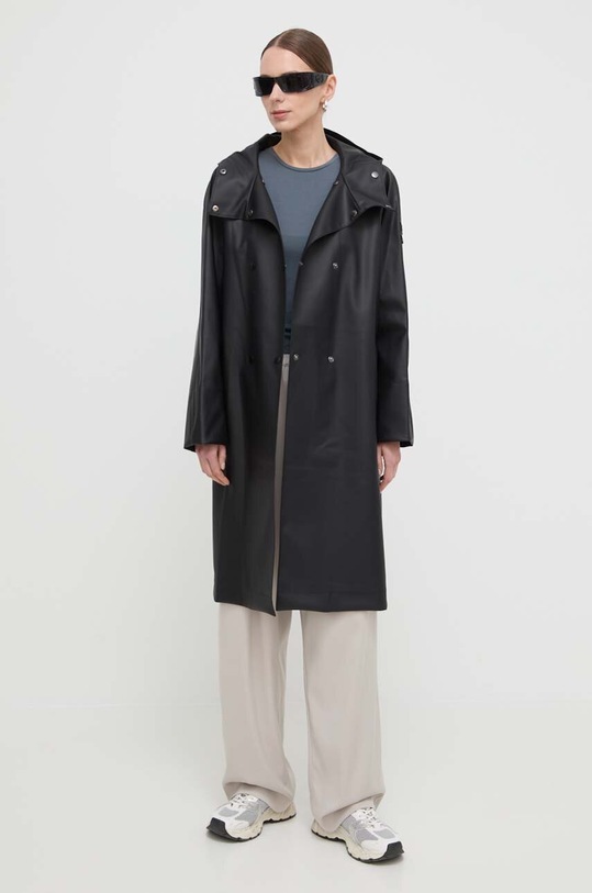 Max Mara Leisure płaszcz przeciwdeszczowy 2416021078600 czarny SS24