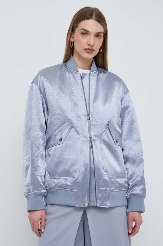Куртка-бомбер Max Mara Leisure з підкладкою блакитний 2416481038600
