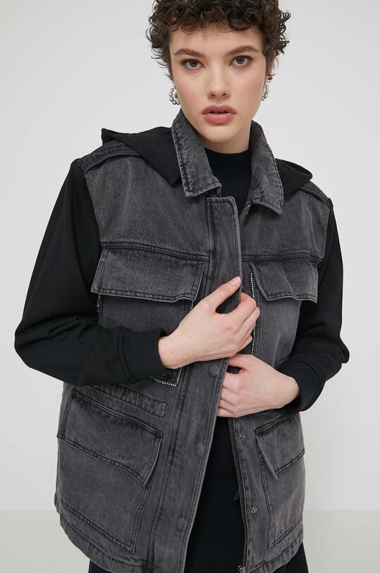 Jakna Desigual RAINIER za prijelazno razdoblje siva 24SWED43