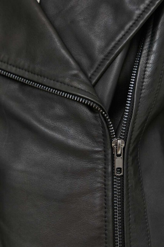 Sisley geaca ramones de piele 2XBRLN03P negru