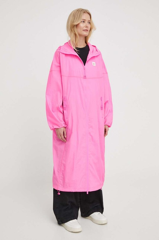 American Vintage kurtka MANTEAU ML CAPUCHE pozostałe różowy IKI17CE24