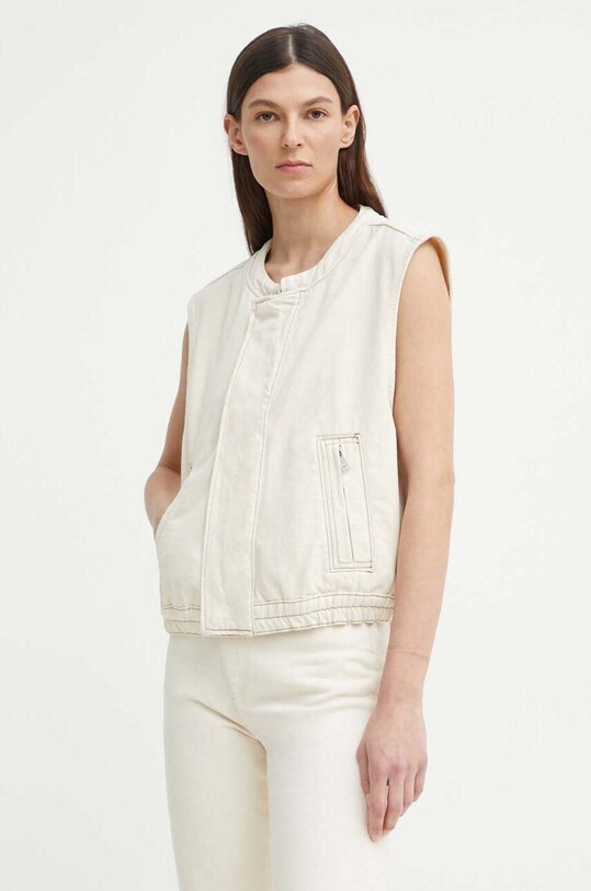 Rifľová vesta Marc O'Polo bez kapucne béžová 443920127007