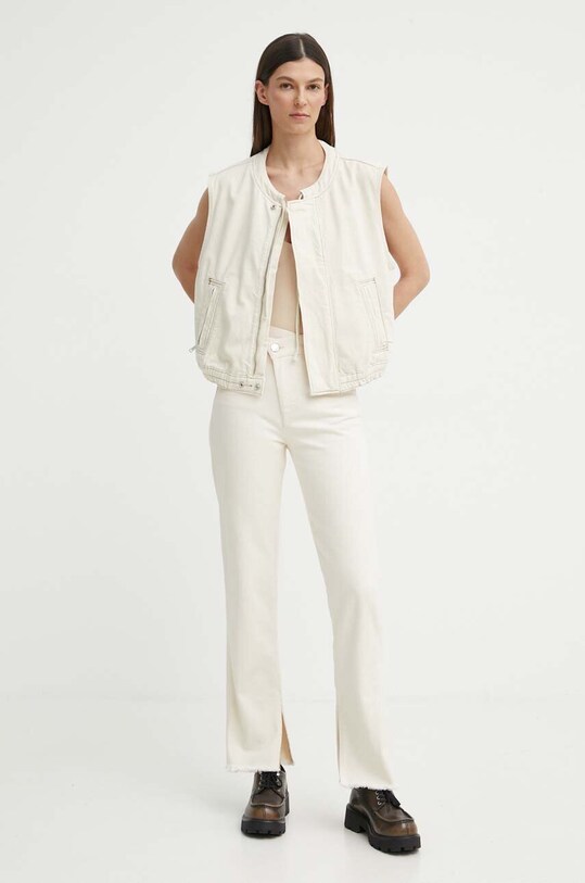 Rifľová vesta Marc O'Polo 443920127007 béžová SS24