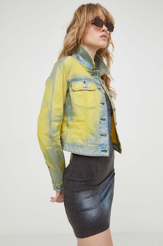 Diesel kurtka jeansowa DE-SLIMMY-S nieocieplane multicolor A13106.068KL