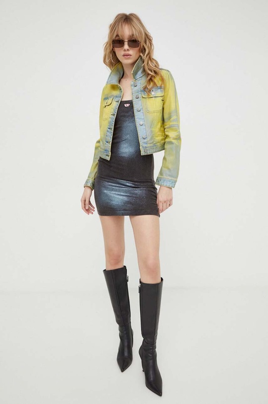 Diesel kurtka jeansowa DE-SLIMMY-S A13106.068KL multicolor SS24