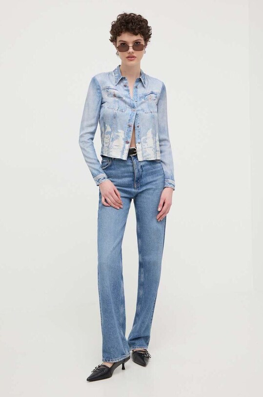 Diesel koszula C-LORELLE CAMICIA A12869.0LJAX niebieski SS24