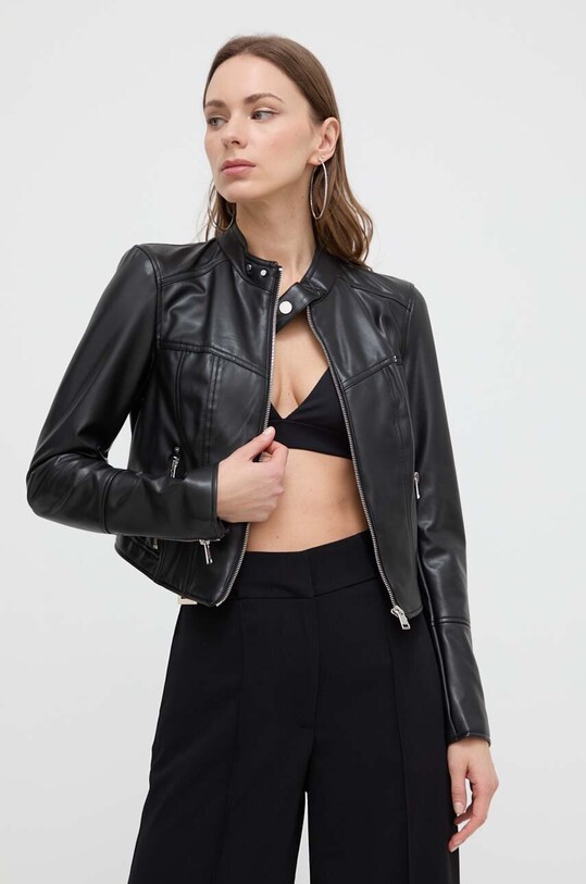 Guess geaca cu captuseala negru W4GL13.K8S30