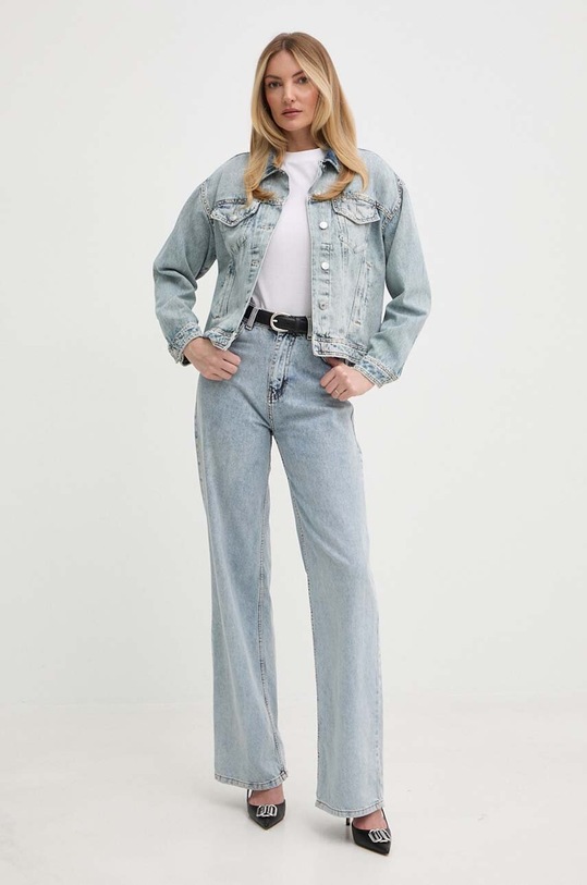 Džínová bunda Guess CLARA W4GN91.D4VII modrá SS24