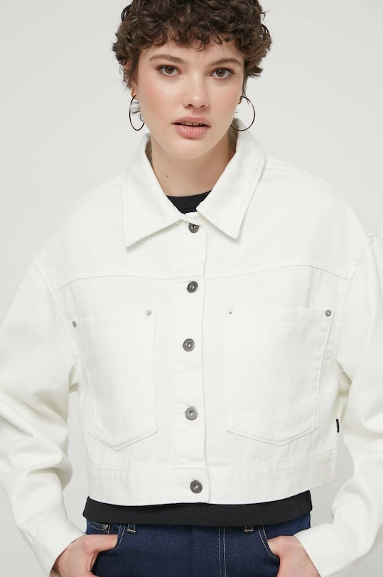 Vans kurtka jeansowa bez kaptura beżowy VN000G8SFS81