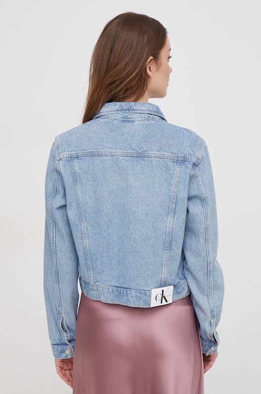Odzież Calvin Klein Jeans kurtka jeansowa J20J222786 niebieski