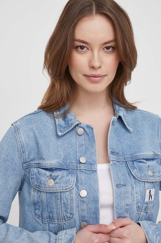 Calvin Klein Jeans kurtka jeansowa J20J222786 niebieski