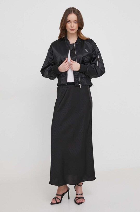 Bomber bunda Calvin Klein Jeans J20J223033 černá SS24