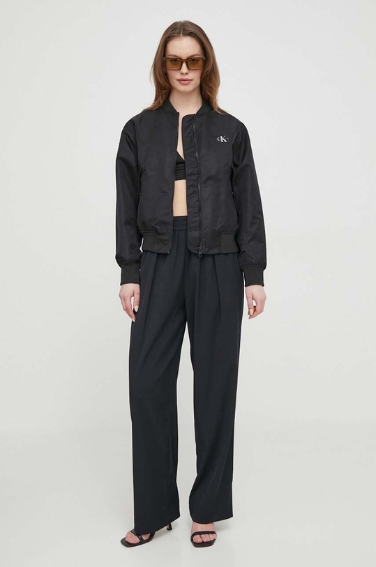 Bomber bunda Calvin Klein Jeans J20J223034 černá SS24