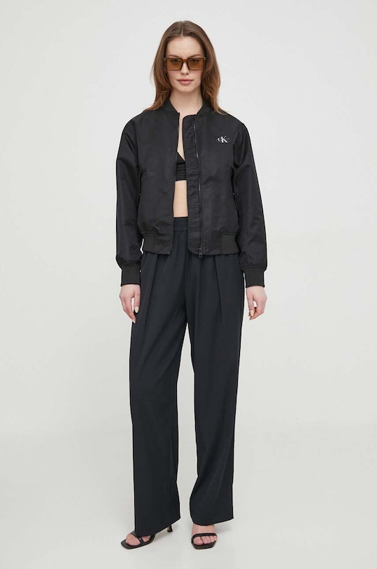 Μπουφάν bomber Calvin Klein Jeans J20J223034 μαύρο SS24