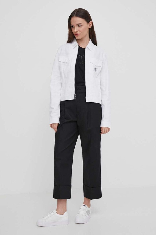 Calvin Klein Jeans kurtka J20J223184 biały SS24