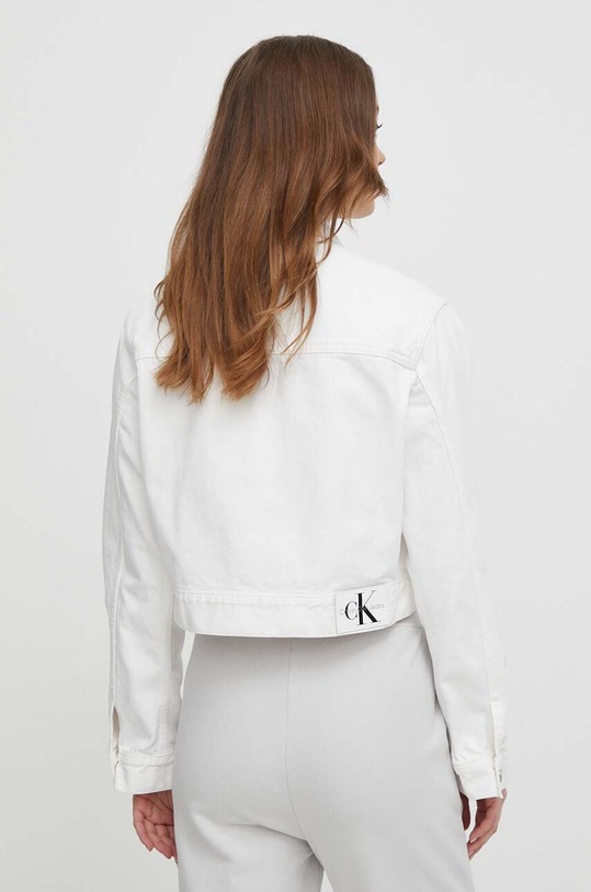 Oblečení Džínová bunda Calvin Klein Jeans J20J222793 bílá