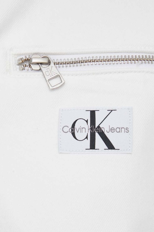 Džínová bunda Calvin Klein Jeans J20J222793 bílá