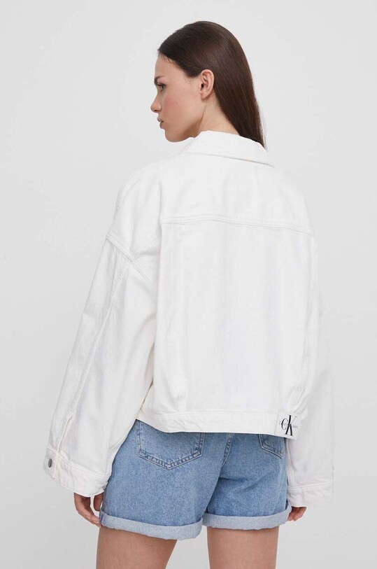 Odzież Calvin Klein Jeans kurtka jeansowa J20J223430 beżowy