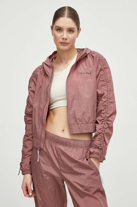Calvin Klein Performance geaca necaptusit roz 00GWS4O515