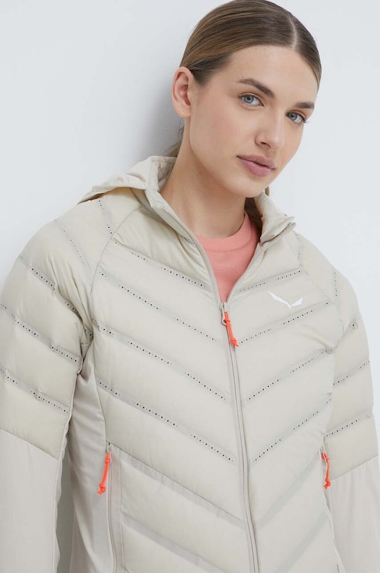 Salewa geaca sport din puf Agner Hybrid cu captuseala bej 00.0000028019