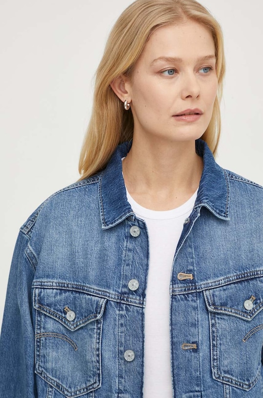 G-Star kurtka jeansowa niebieski D24347.D536