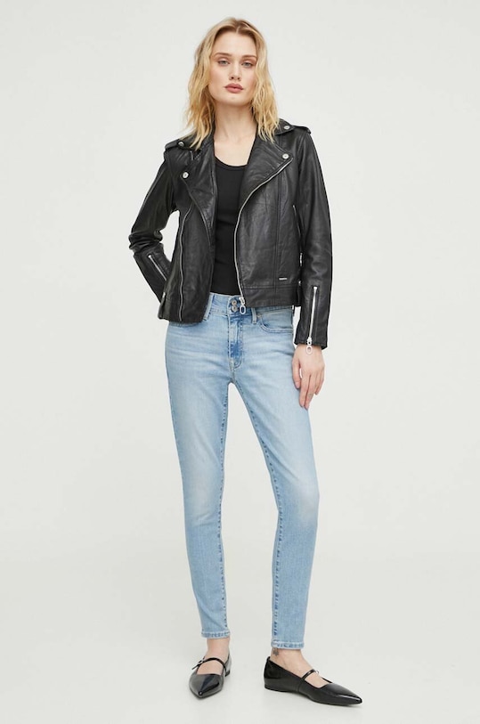 Δερμάτινο jacket G-Star D24263.D555 μαύρο SS25
