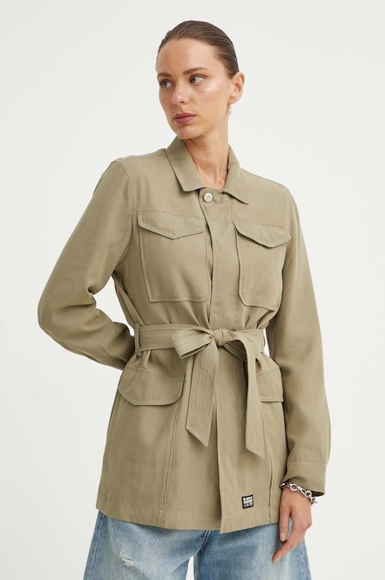 Bunda G-Star nezateplené zelená D24257.D522