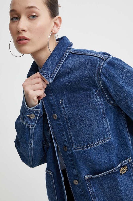Džínová bunda Superdry modrá W5011677A.2FZ